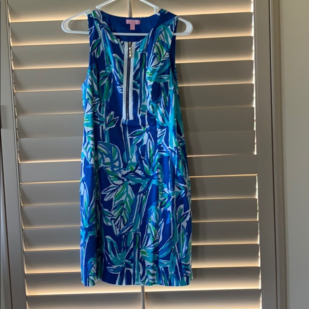 Lilly Pulitzer Penelope Blue Crush Banmboo Dress
